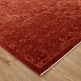 Hera Rust Distressed Medallion Rug