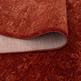 Hera Rust Distressed Medallion Rug