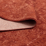 Hera Rust Distressed Medallion Runner Rug (Premium Tassel Edge)