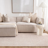 Hera Beige Distressed Medallion Rug (Premium Tassel Edge)
