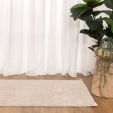 Hera Beige Distressed Medallion Runner Rug (Premium Tassel Edge)