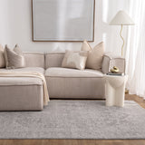 Hera Light Grey Distressed Medallion Rug