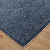Hera Blue Distressed Medallion Rug