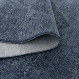 Hera Blue Distressed Medallion Rug