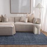 Hera Blue Distressed Medallion Rug
