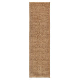 Hera Mustard Distressed Border Runner Rug (Premium Tassel Edge)