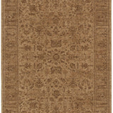 Hera Mustard Distressed Border Rug