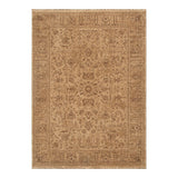 Hera Mustard Distressed Border Rug (Premium Tassel Edge)