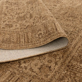 Hera Mustard Distressed Border Rug