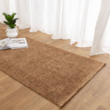 Hera Mustard Distressed Border Runner Rug (Premium Tassel Edge)