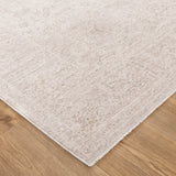 Hera Beige Distressed Border Rug
