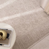 Hera Beige Distressed Border Rug