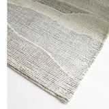 Isla Beige Grey Abstract Pattern Wool Rug