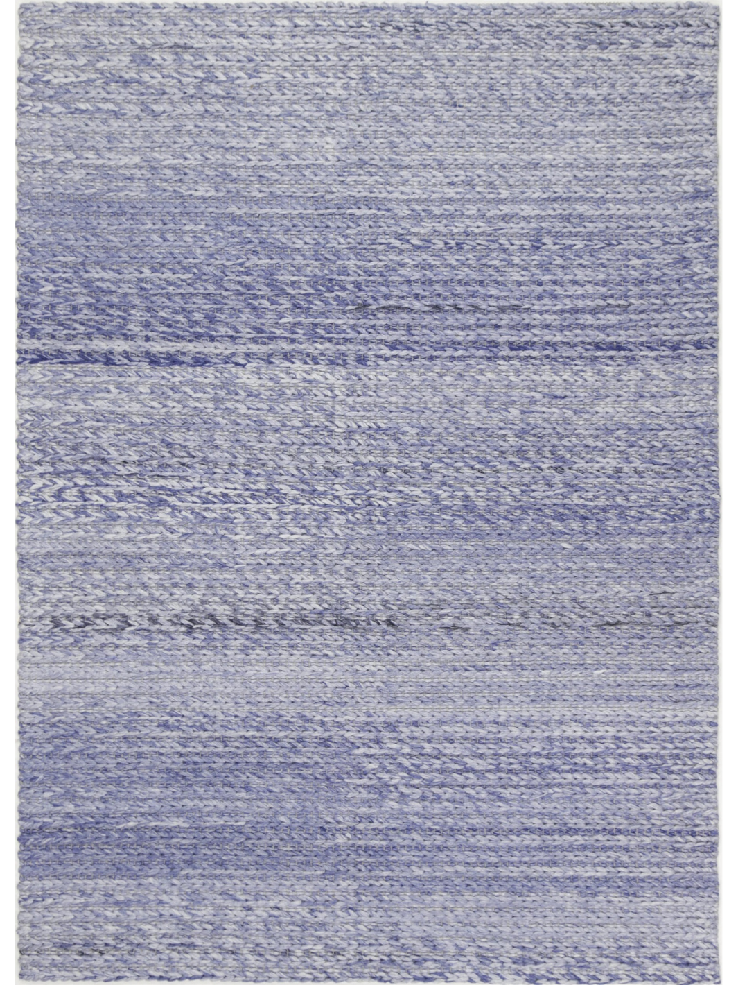 Halo Blue Braided Pattern Wool Blend Rug