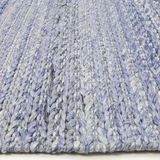 Halo Blue Braided Pattern Wool Blend Rug