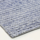 Halo Blue Braided Pattern Wool Blend Rug