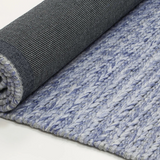Halo Blue Braided Pattern Wool Blend Rug