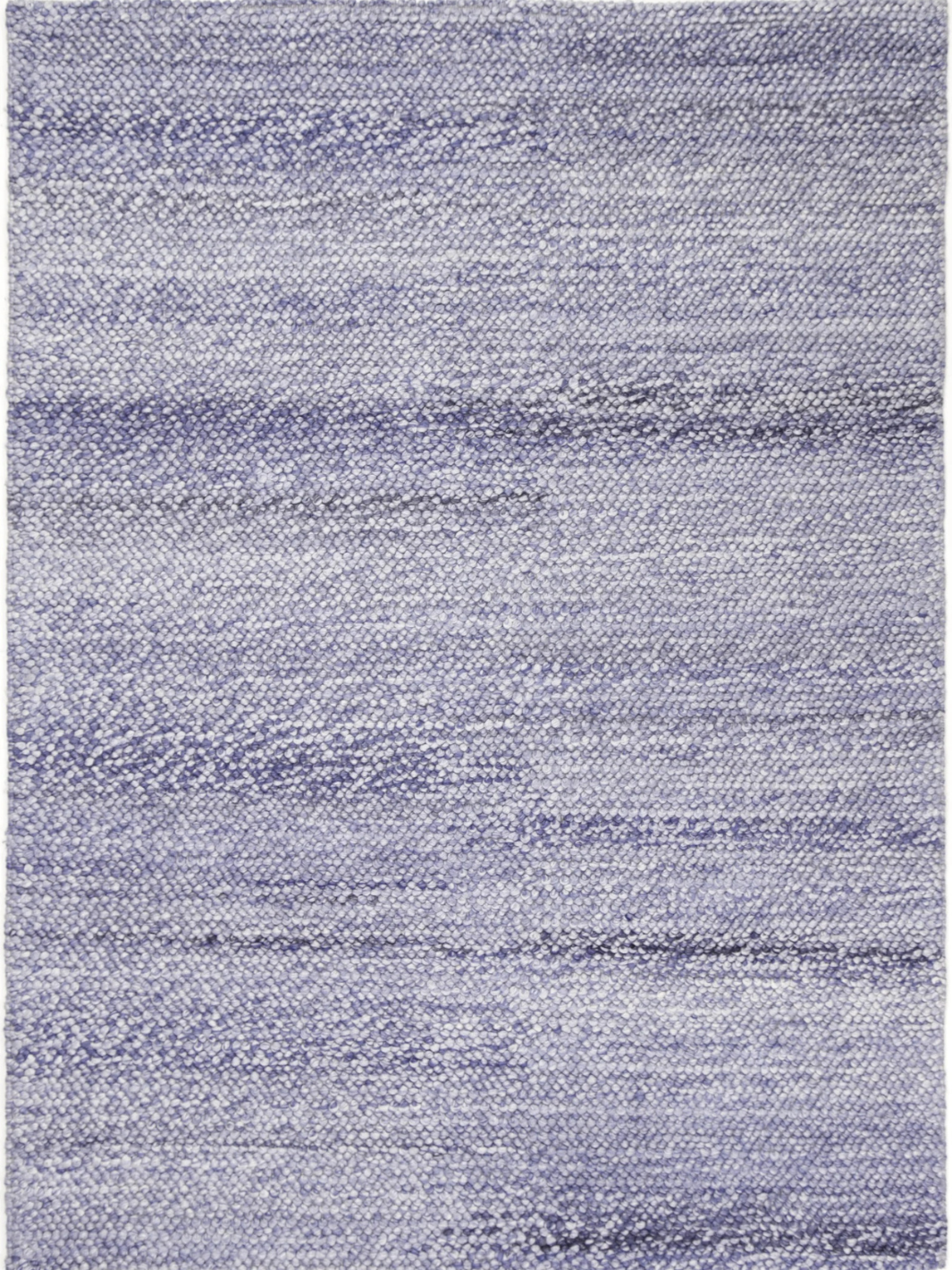 Halo Blue Loop Pattern Wool Blend Rug