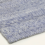 Halo Blue Multi Pattern Wool Blend Rug