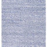 Halo Blue Rings and Bubble Pattern Wool Blend Rug