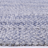 Halo Blue Weave Pattern Wool Blend Rug