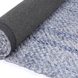 Halo Blue Weave Pattern Wool Blend Rug