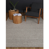 Halo Camel Brown Braided Pattern Wool Blend Rug