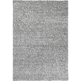 Halo Charcoal Braided Pattern Wool Blend Rug