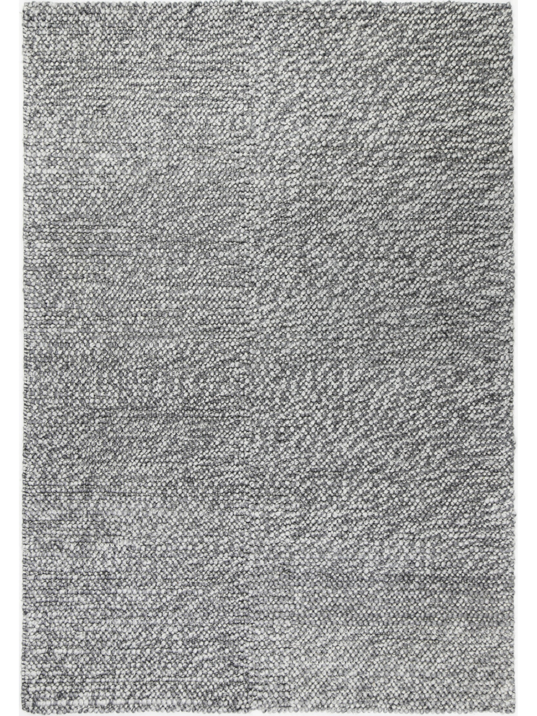 Halo Charcoal Loop Pattern Wool Blend Rug