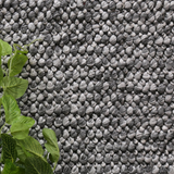 Halo Charcoal Loop Pattern Wool Blend Rug