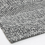 Halo Charcoal Multi Pattern Wool Blend Rug