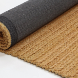 Halo Copper Braided Pattern Wool Blend Rug