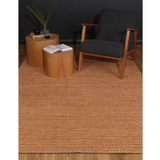 Halo Copper Braided Pattern Wool Blend Rug