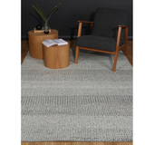 Halo Grey Multi Pattern Wool Blend Rug