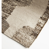 Isla Natural Ivory Block Abstract Wool Rug