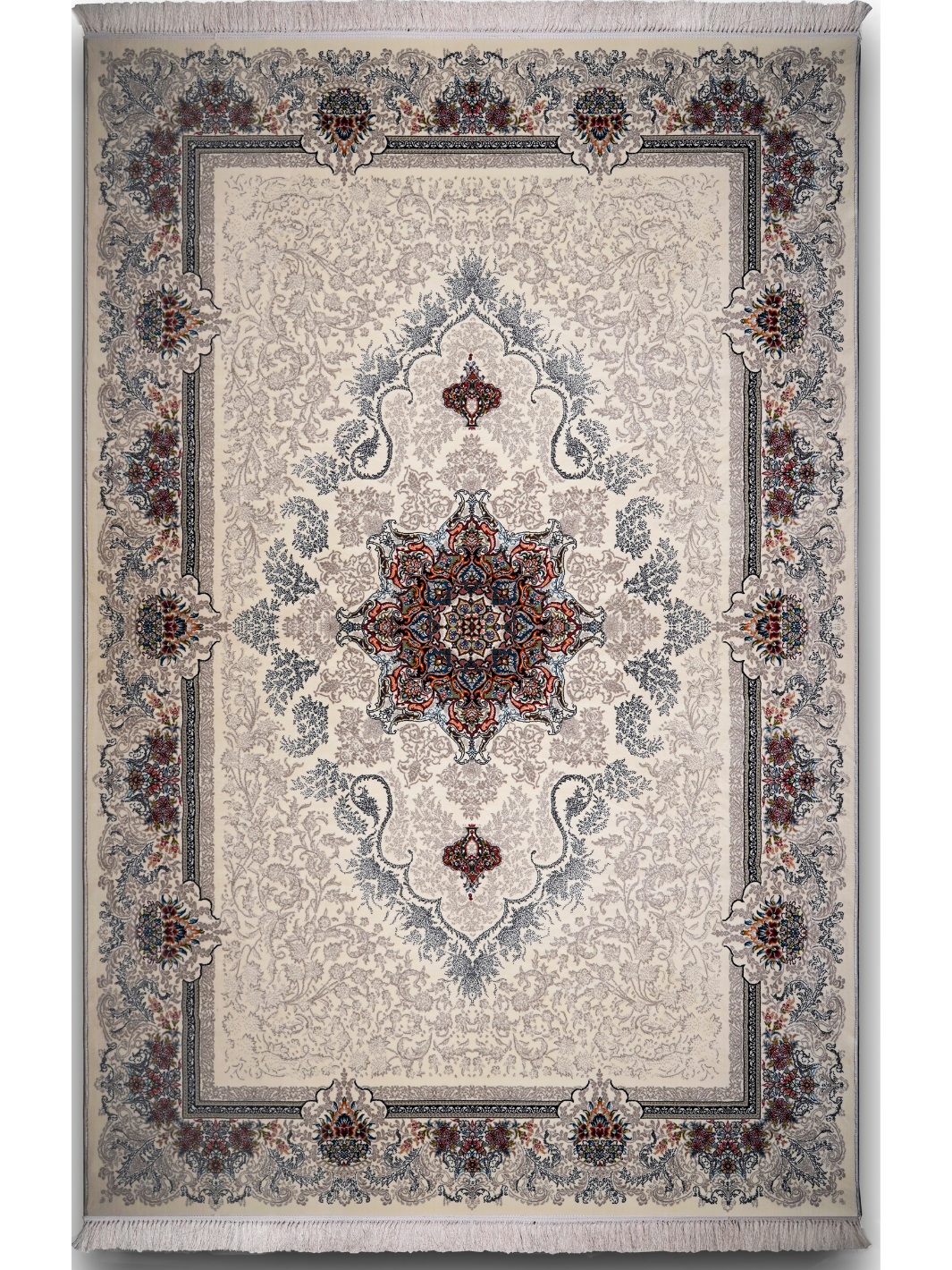 Hive Cream Ornate Medallion Rug