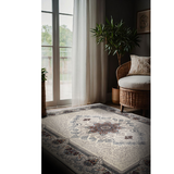 Hive Cream Ornate Medallion Rug