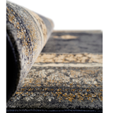 Hive Navy Medallion Traditional Hallway Runner in 100 CM Wide