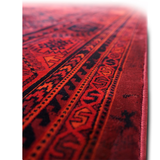 Hive Deep Red Tribal Geometric Rug
