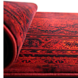 Hive Deep Red Tribal Geometric Rug