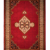 Hive Red Medallion Bordered Rug