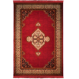 Hive Red Medallion Bordered Rug