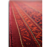 Hive Red Lattice Floral Transitional Hallway Runner in 80 CM Wide