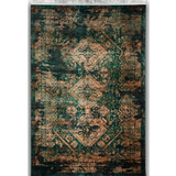 Hive Green Distressed Tribal Medallion Hallway Runner in 80 CM Wide