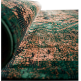 Hive Green Distressed Tribal Medallion Rug