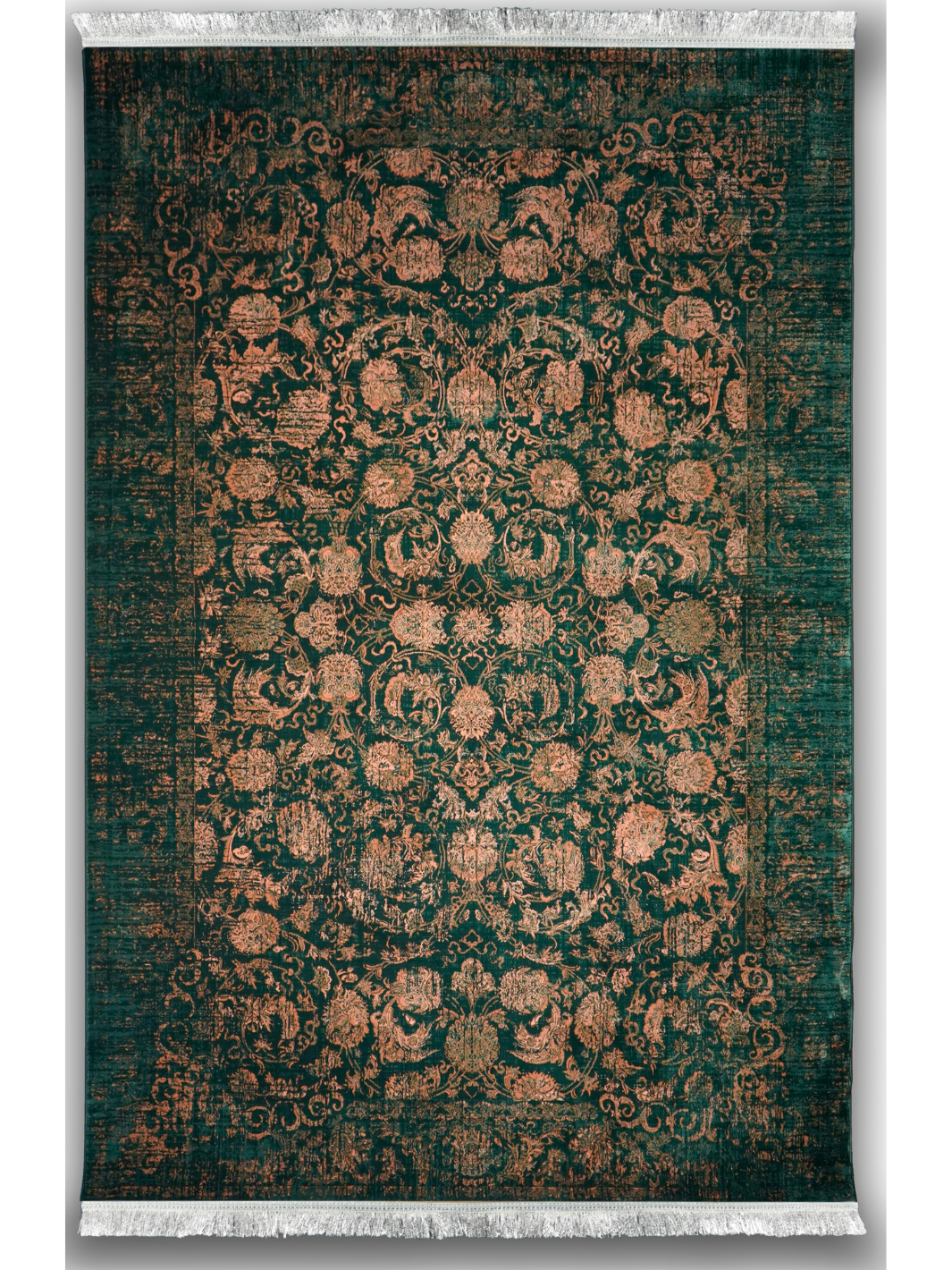 Hive Green Oriental Transitional Rug