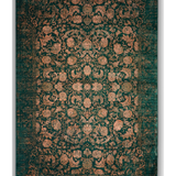 Hive Green Oriental Transitional Rug