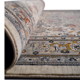 Hive Stone Blue Medallion Transitional Rug
