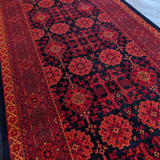 Hive Red Floral Pattern Traditional Hallway Runner in 80 CM Wide