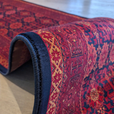 Hive Red Floral Pattern Traditional Hallway Runner in 80 CM Wide